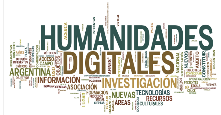 Nube de palabras de Humanidades Digitales